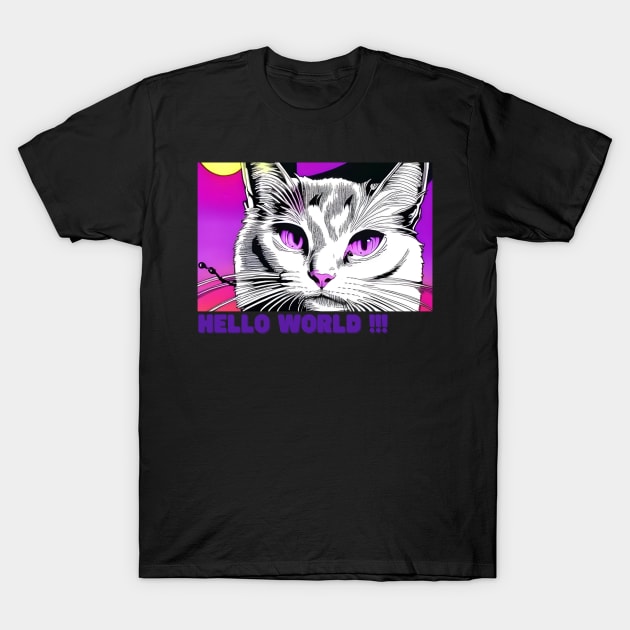 Meowsterpiece | Cat Lovers T-Shirt by ezhar.v.b